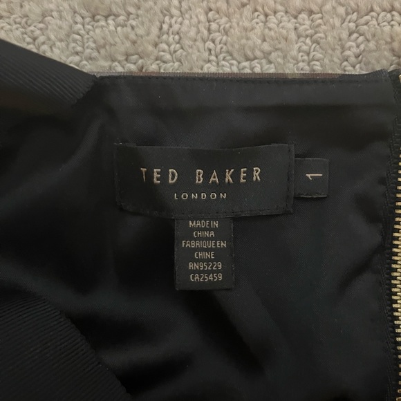 Ted Baker Carpa Opulent Bloom Bodycon Black Floral Pencil Dress - Picture 7 of 9